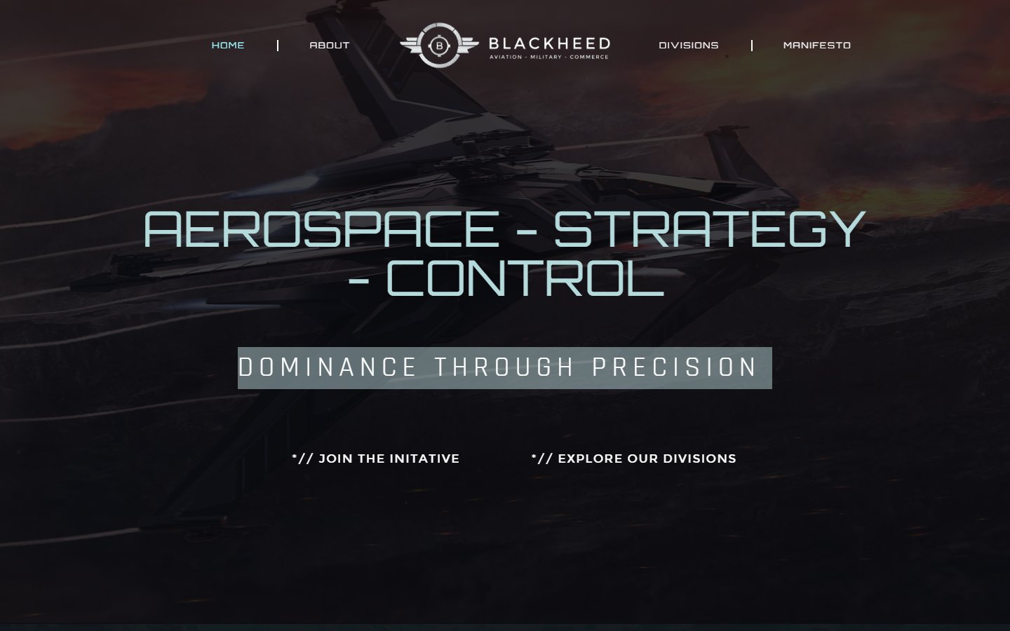 Blackheed Industries website homepage